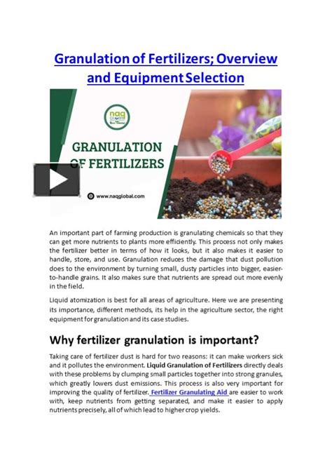 Introduction: Unlocking the Power of Granulation in Fertilizer Production