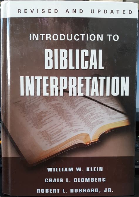 Introduction Biblical Interpretation Revised William Epub