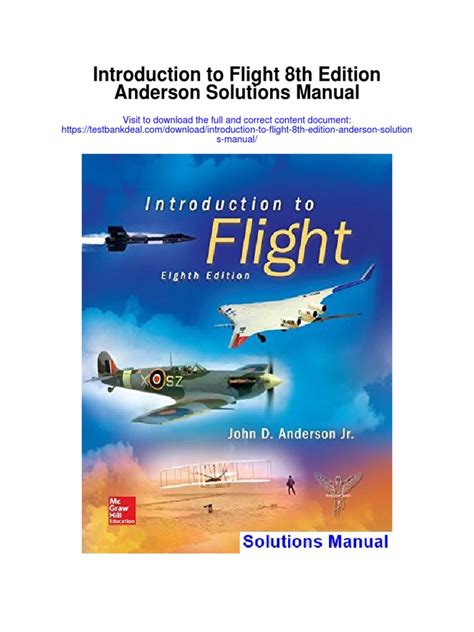 Introduction Flight Anderson Solutions Manual Epub