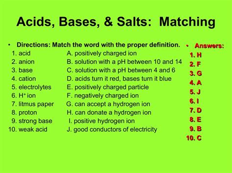 Introduction To Acids Bases A Webquest Answers Doc