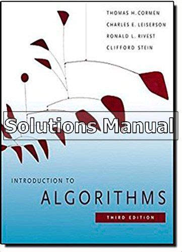 Introduction To Algorithms Solution Manual 1st Ebook Doc
