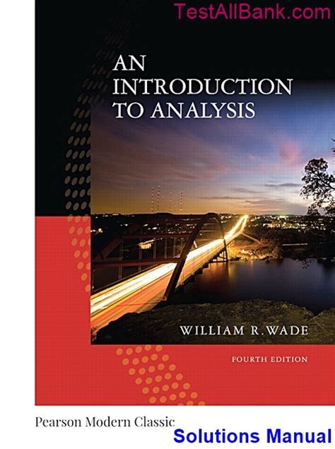 Introduction To Analysis Wade Solutions Manual Epub