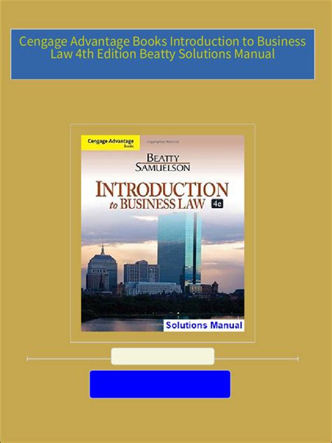 Introduction To Business Law 4th Edition Answers Doc