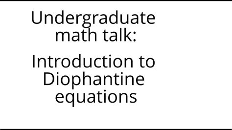 Introduction To Diophantine Equations Doc