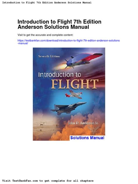 Introduction To Flight 7th Edition Solutions Doc