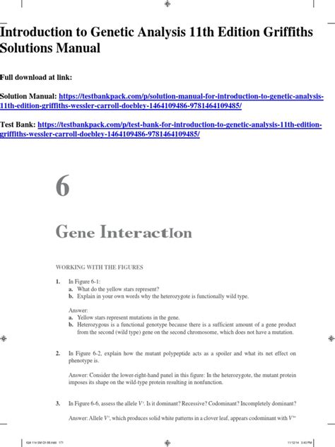 Introduction To Genetic Analysis By Griffiths Solutions Reader