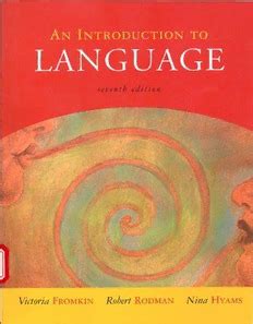 Introduction To Language Fromkin 7th Edition Pdf Kindle Editon