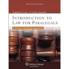 Introduction To Law For Paralegals 5th Edition Free Pdf Epub