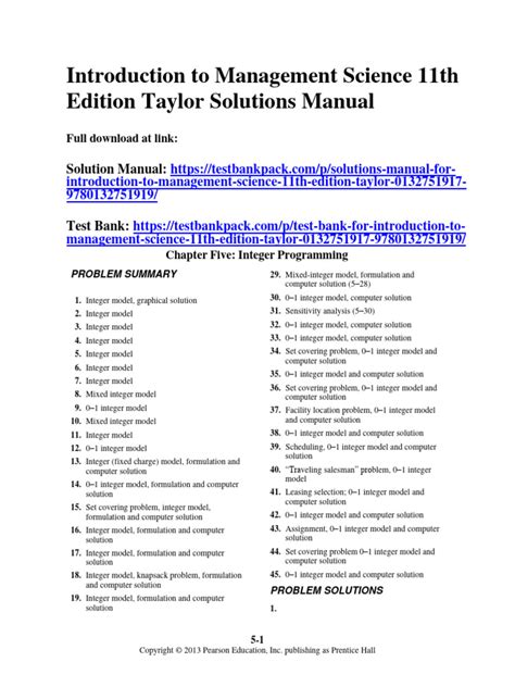 Introduction To Management Science 11th Edition Solution Doc