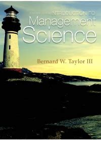 Introduction To Management Science Solutions 11e Epub