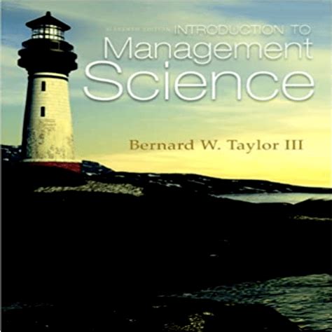 Introduction To Management Science Taylor Solution Manual Kindle Editon