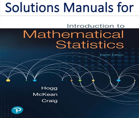 Introduction To Mathematical Statistics Solution Kindle Editon