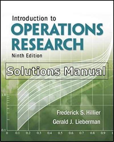 Introduction To Operations Research Hillier Solutions 9th Edition Epub