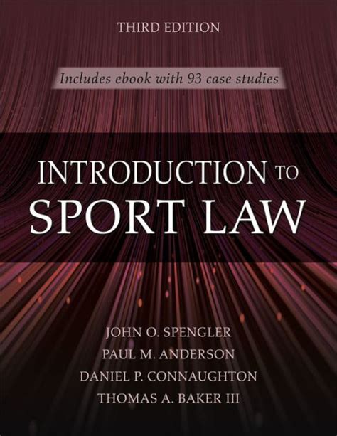 Introduction To Sport Law Ebook Kindle Editon