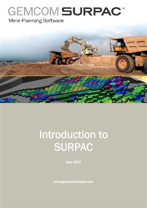 Introduction To Surpac Manual Ebook Kindle Editon