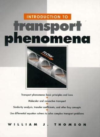 Introduction To Transport Phenomena Thomson Ebook Reader