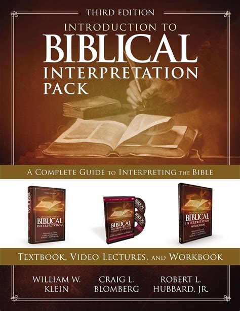 Introduction to Biblical Interpretation Pack A Complete Guide to Interpreting the Bible Epub