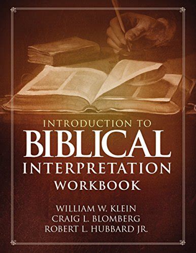 Introduction to Biblical Interpretation Workbook Study Questions Practical Exercises and Lab Reports Reader