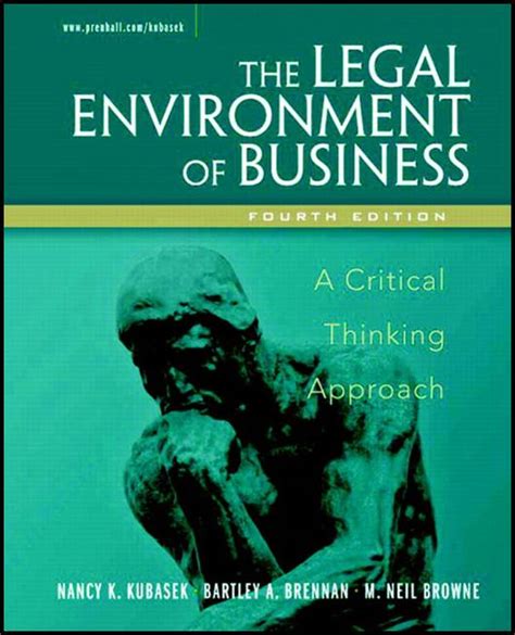 Introduction to Critical Thinking and Writing in Business Law and the Legal Environment Epub