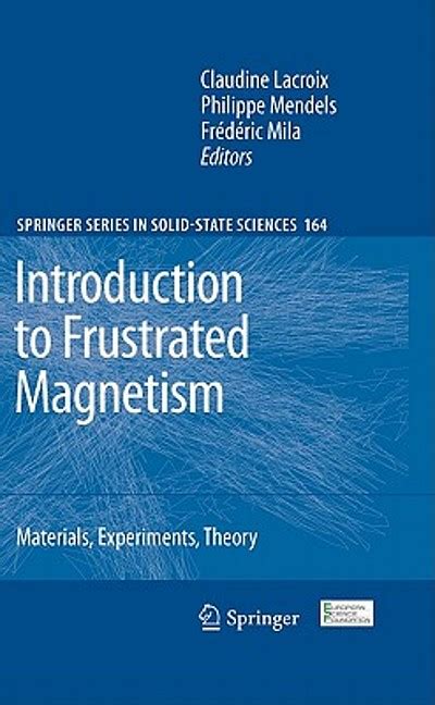 Introduction to Frustrated Magnetism Materials, Experiments, Theory 1st Edition PDF