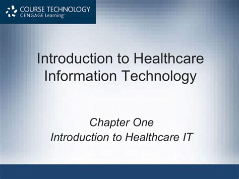 Introduction to Healthcare Information Technology Doc