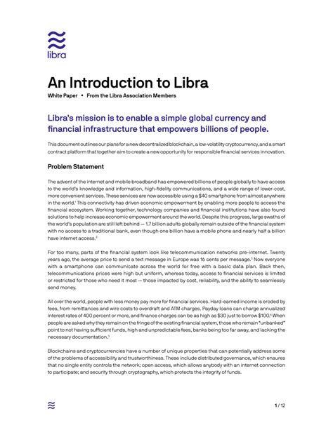 Introduction to Libra