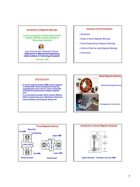 Introduction to Magnetic Bearings