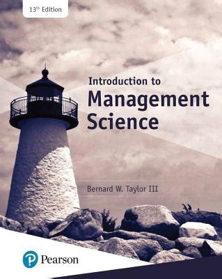 Introduction to Management Science Kindle Editon