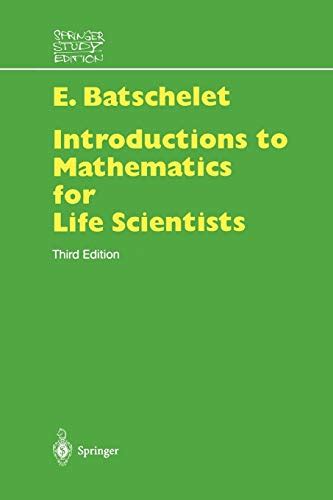 Introduction to Mathematics for Life Scientists 3rd Edition Kindle Editon
