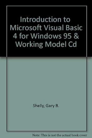 Introduction to Microsoft Visual Basic 4 for Wind Epub