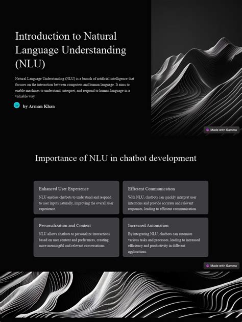 Introduction to Natural Language Understanding (NLU)