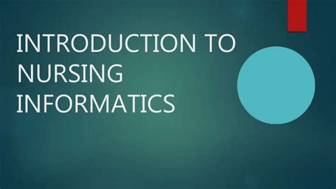 Introduction to Nursing Informatics Reader