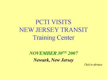 Introduction to PCTI New Jersey