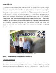 Introduction to Sheng Siong Singapore