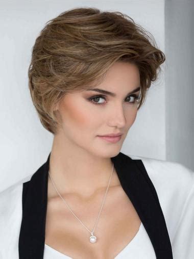 Introduction to Short Straight Brown Layered 100% Hand Tied Synthetic Wigs