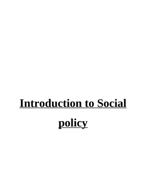 Introduction to Social Policy Kindle Editon