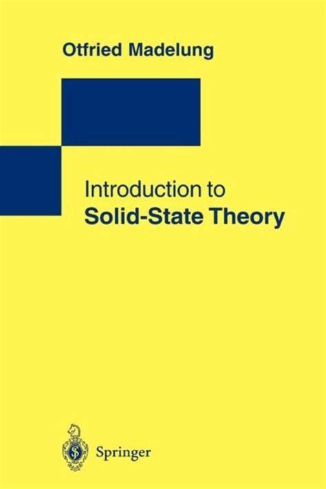 Introduction to Solid-State Theory 3rd Printing PDF