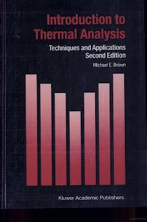 Introduction to Thermal Analysis Techniques and Applications 2nd Edition Doc