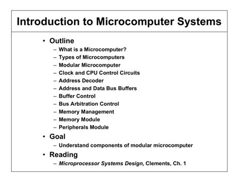 Introduction to microcomputer engineering Doc