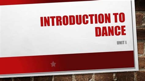 Introduction to the Dance PDF