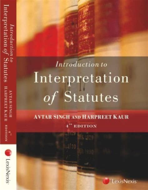 Introduction to the Interpretation of Statutes 4th Edition PDF