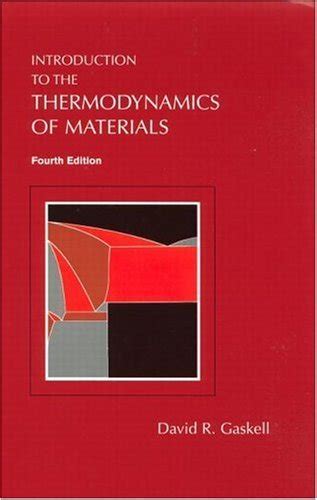 Introduction to the Thermodynamics of Materials Fourth Edition Epub