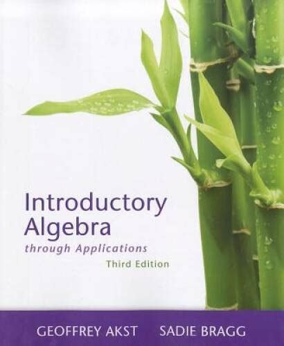 Introductory Algebra Hardcover 3rd Edition Doc