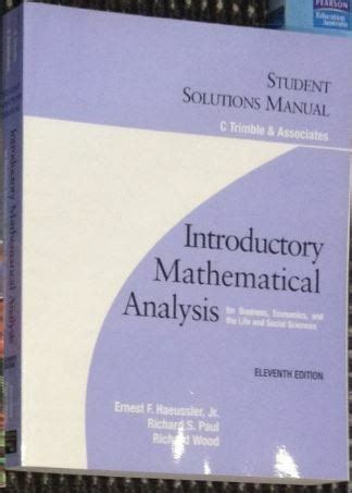 Introductory Mathematical Analysis Solutions Manual Kindle Editon