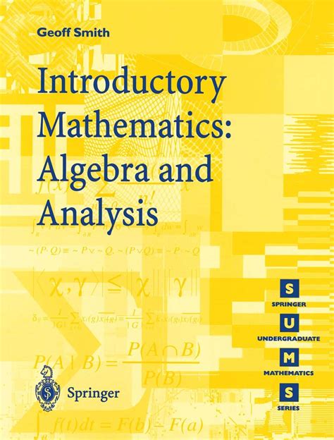 Introductory Mathematics Algebra and Analysis Kindle Editon