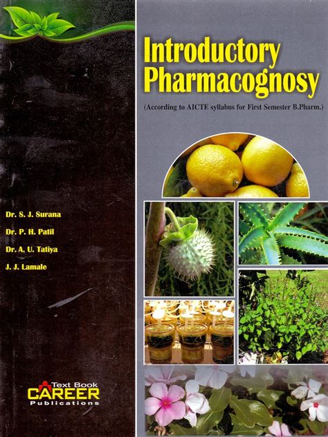 Introductory Pharmacognosy (According to AICTE Syllabus for First Semester B. Pharm) Epub