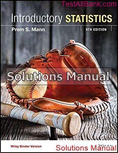 Introductory Statistics Solution Manual 9th Edition Epub