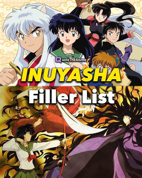 Inuyasha Filler List: The Ultimate Guide to Skipping the Fluff