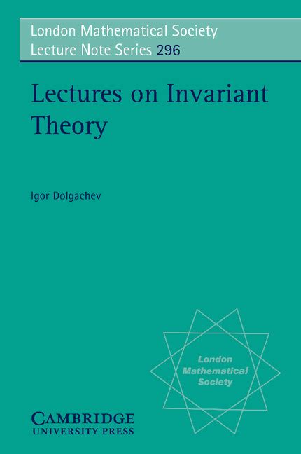 Invariant Theory 1st Edition Epub