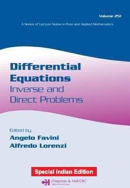 Inverse Problems in Differential Equations 1st Edition Epub